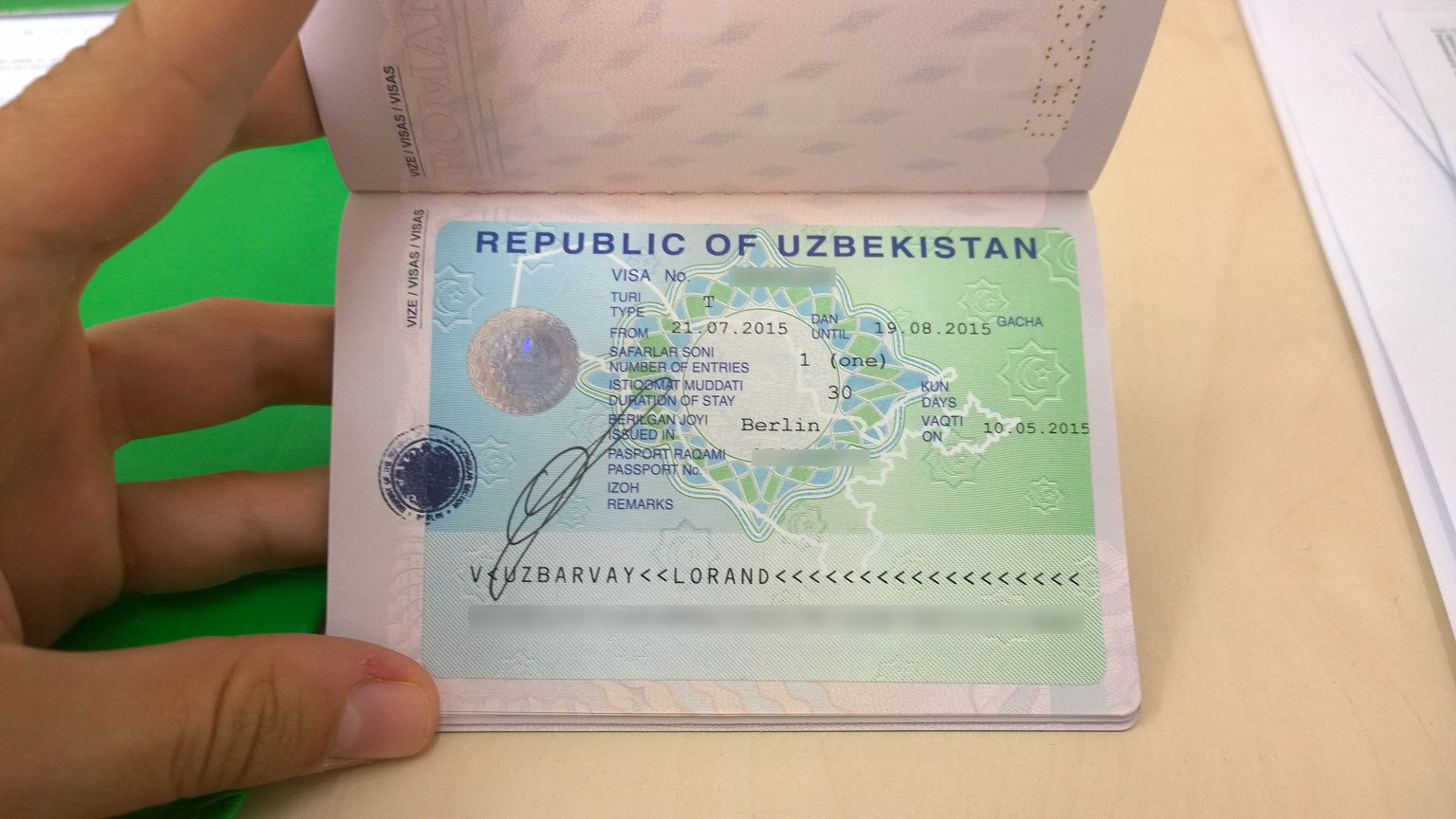 Viza Uzbekistan